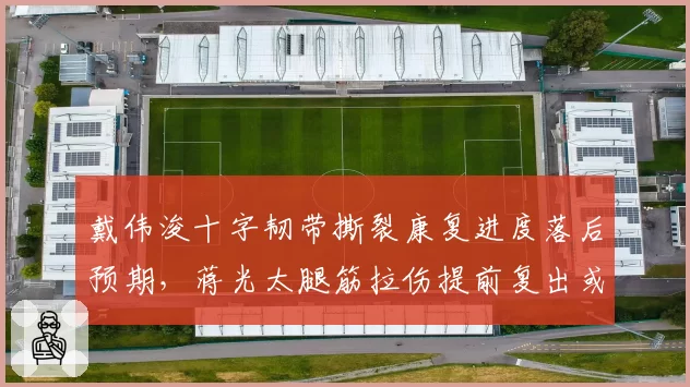 戴伟浚十字韧带撕裂康复进度落后预期,蒋光太腿筋拉伤提前复出或成上海德比胜负手